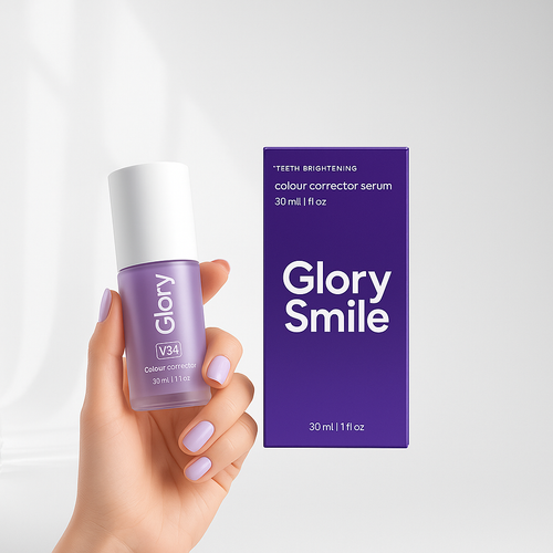 Glory Smile Correcteur de Teinte V34- Dentifrice Violet Blanchissement