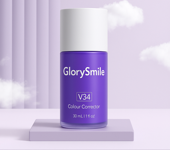 Glory Smile Correcteur de Teinte V34- Dentifrice Violet Blanchissement