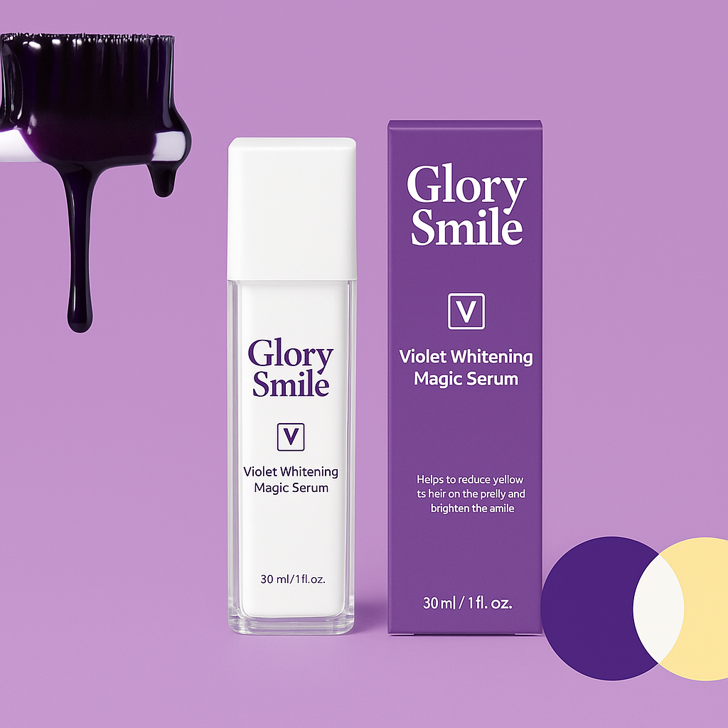Glory Smile Correcteur de Teinte V34- Dentifrice Violet Blanchissement