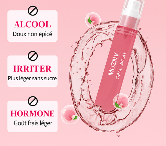 Spray Buccal Rafraîchissant à la Pêche 🍑 – Hydratation & Haleine Fraîche