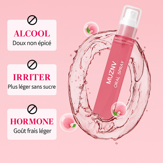 Spray Buccal Rafraîchissant à la Pêche 🍑 – Hydratation & Haleine Fraîche