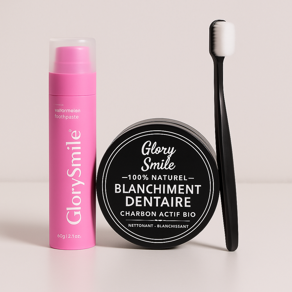 Pack Blancheur Naturelle – Charbon + Dentifrice au Choix | GlorySmile